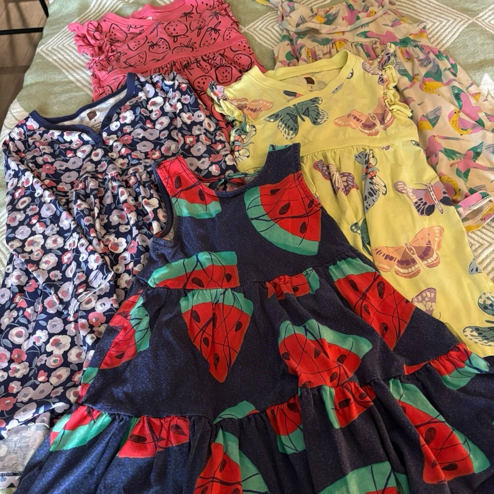 Tea Collection Red and Green Sleeveless Sundress
